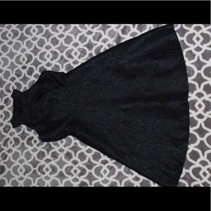 Halter top black dress